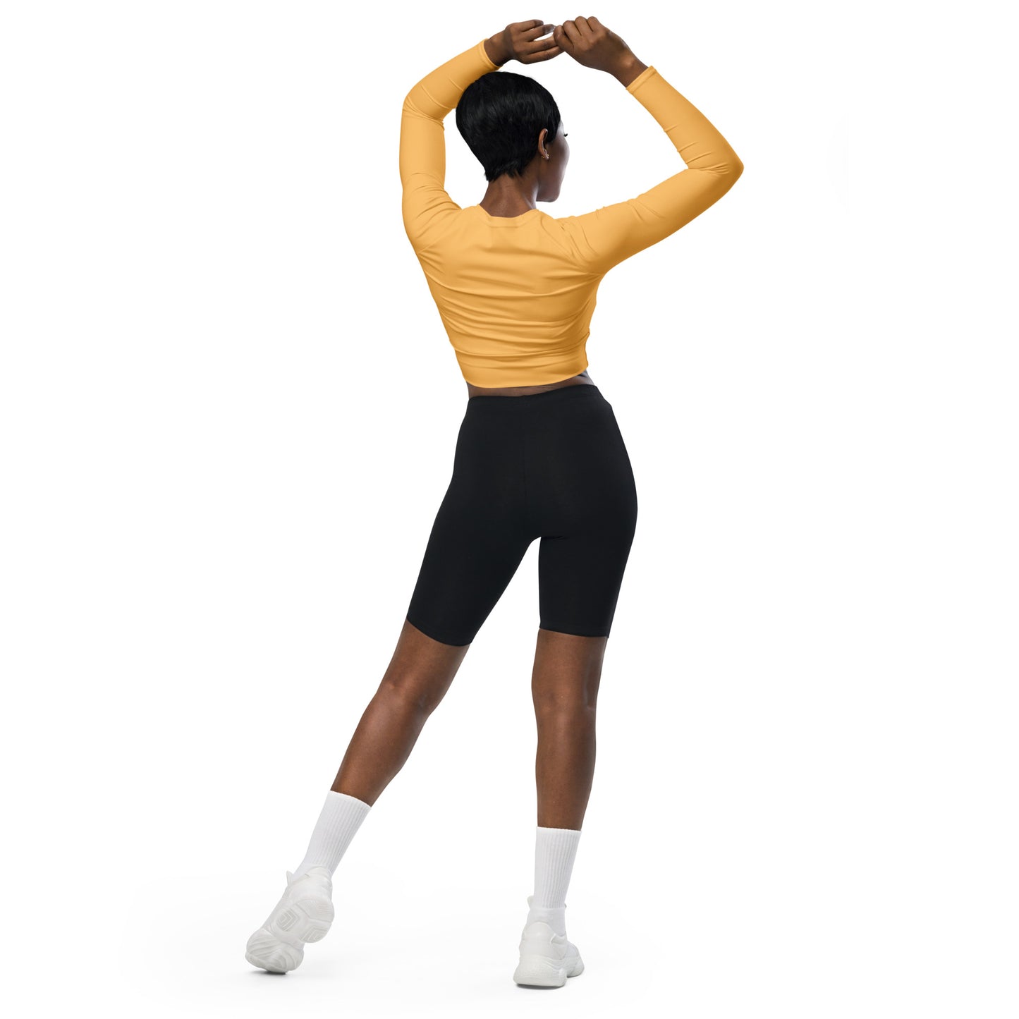 Autumn long-sleeve crop top