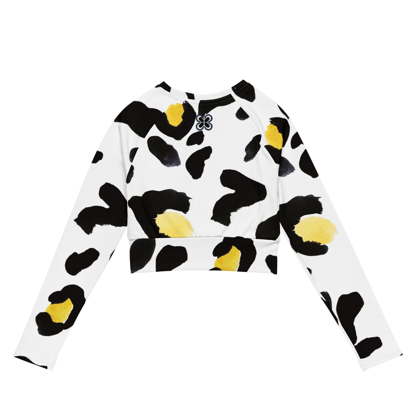 Contemporary Recycled long-sleeve crop top