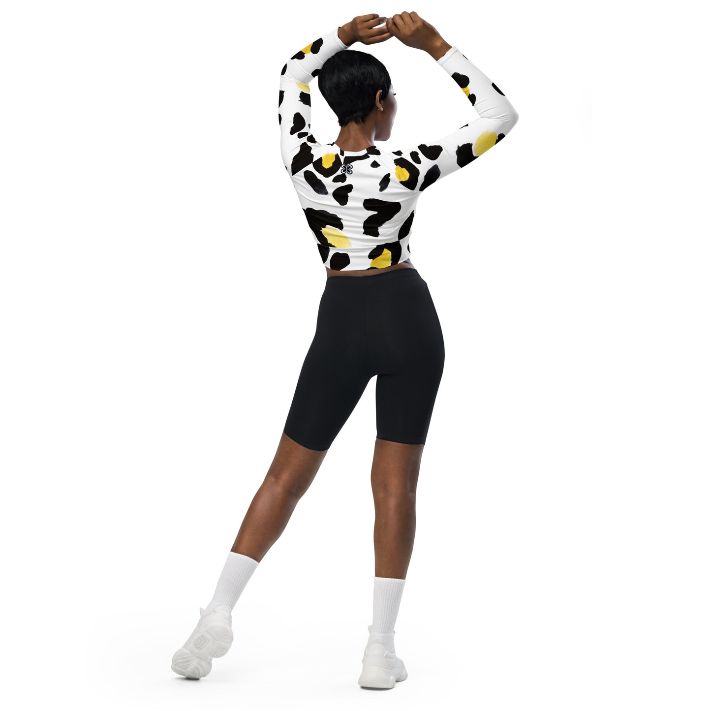 Contemporary Recycled long-sleeve crop top