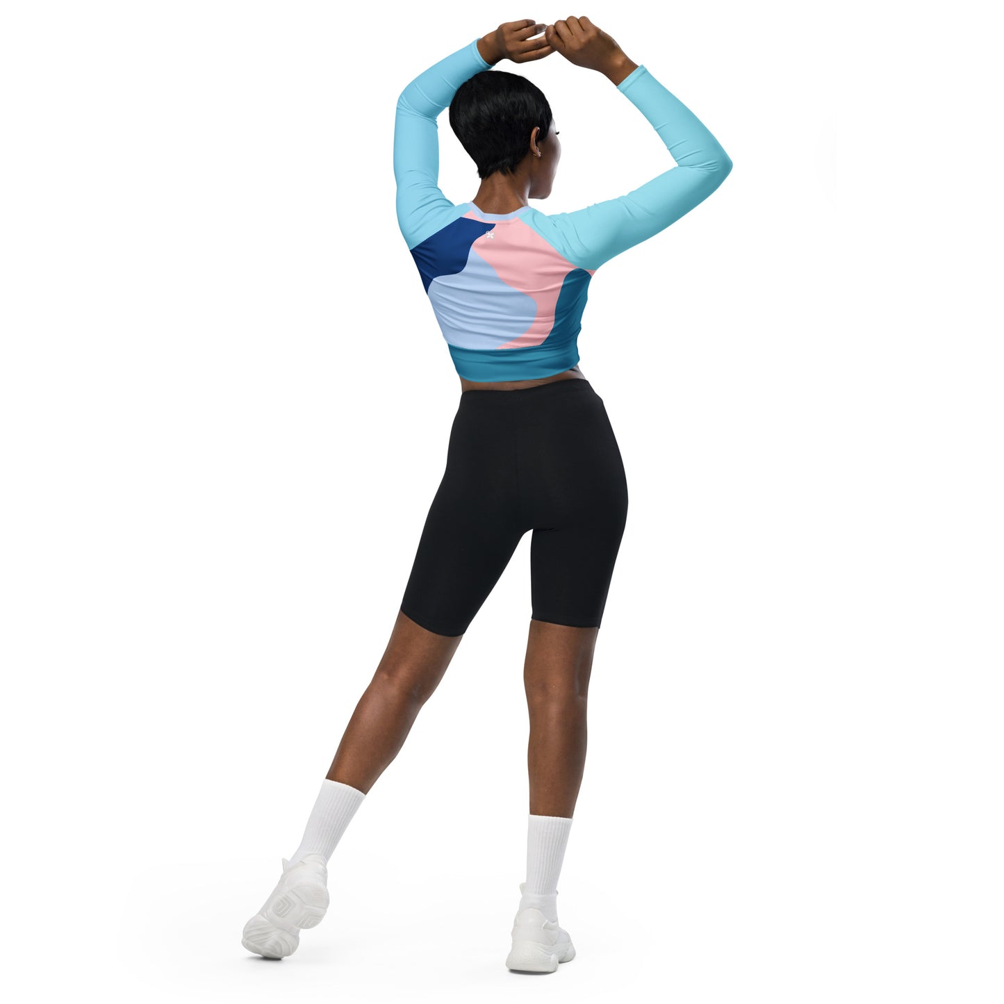 Columbia Blue Recycled long-sleeve crop top