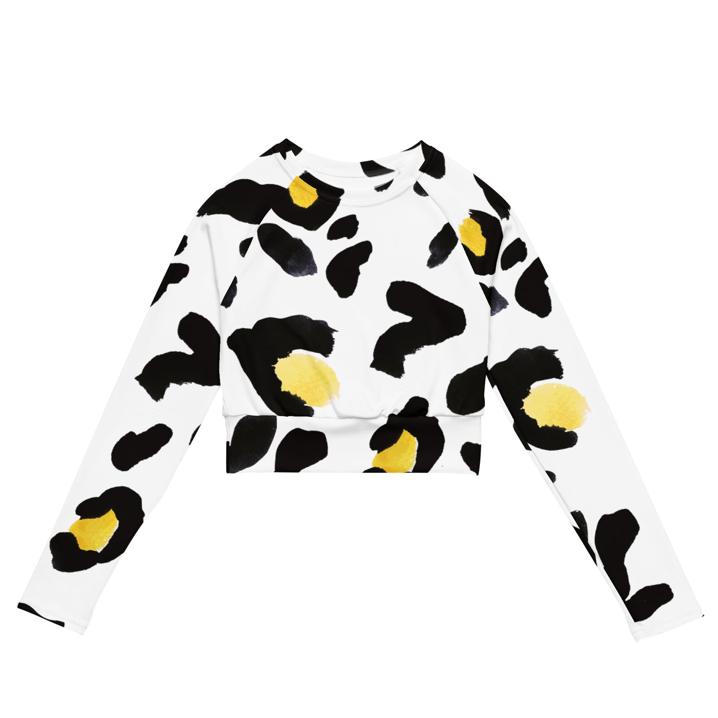 Contemporary Recycled long-sleeve crop top