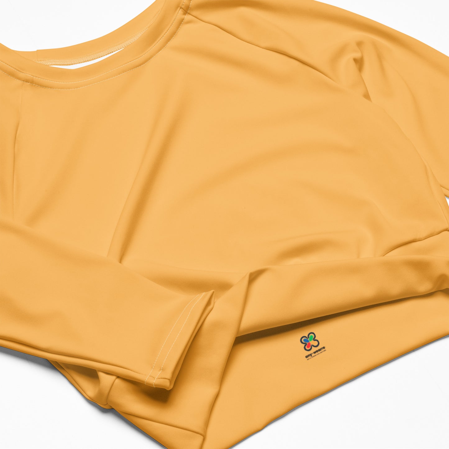 Autumn long-sleeve crop top