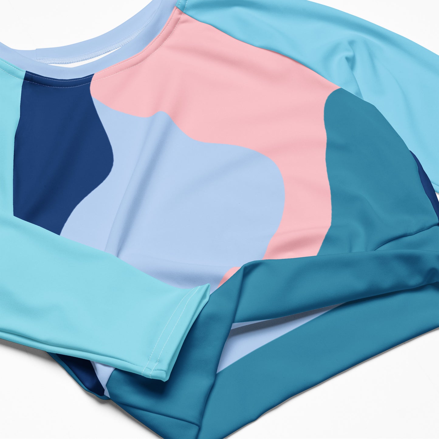 Columbia Blue Recycled long-sleeve crop top
