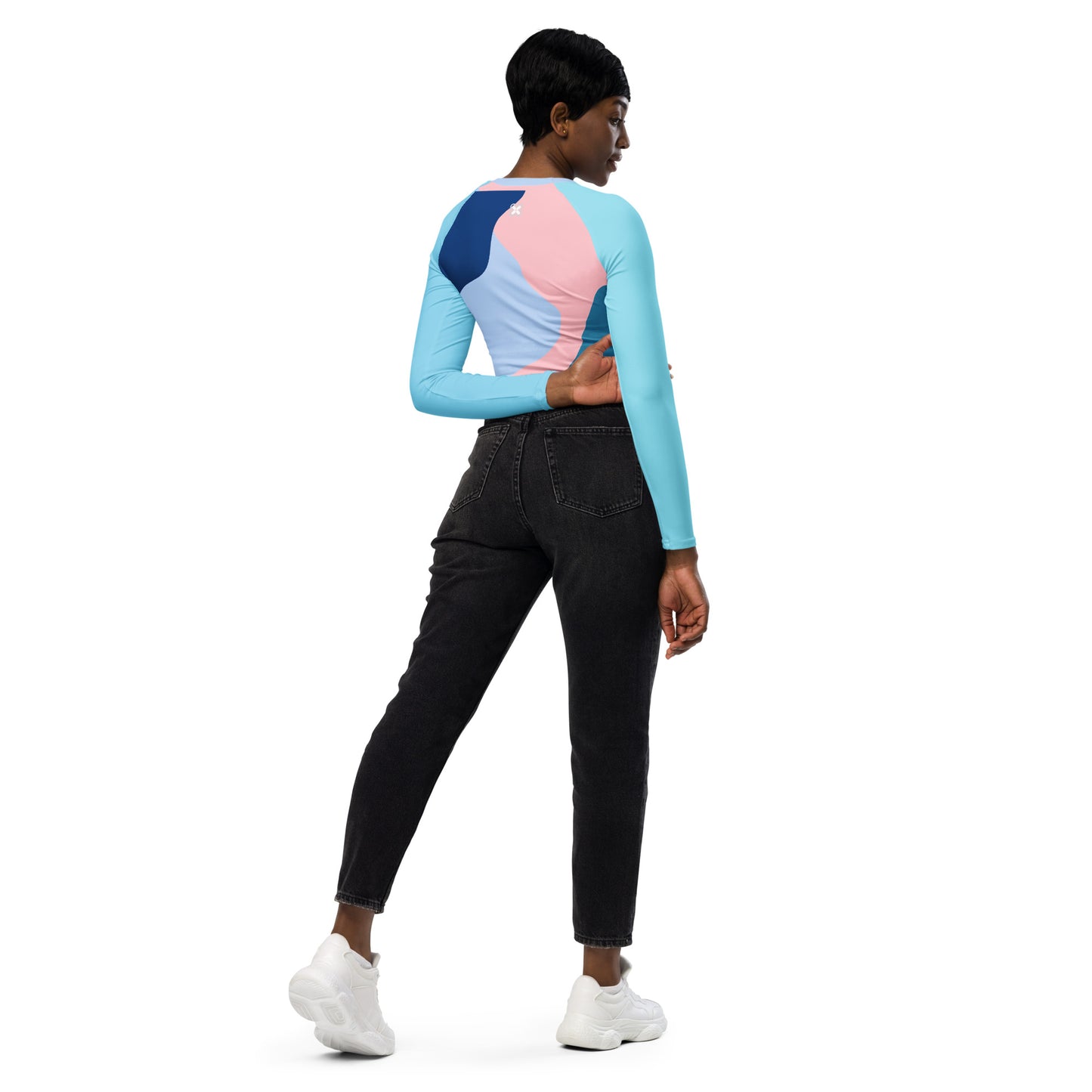 Columbia Blue Recycled long-sleeve crop top