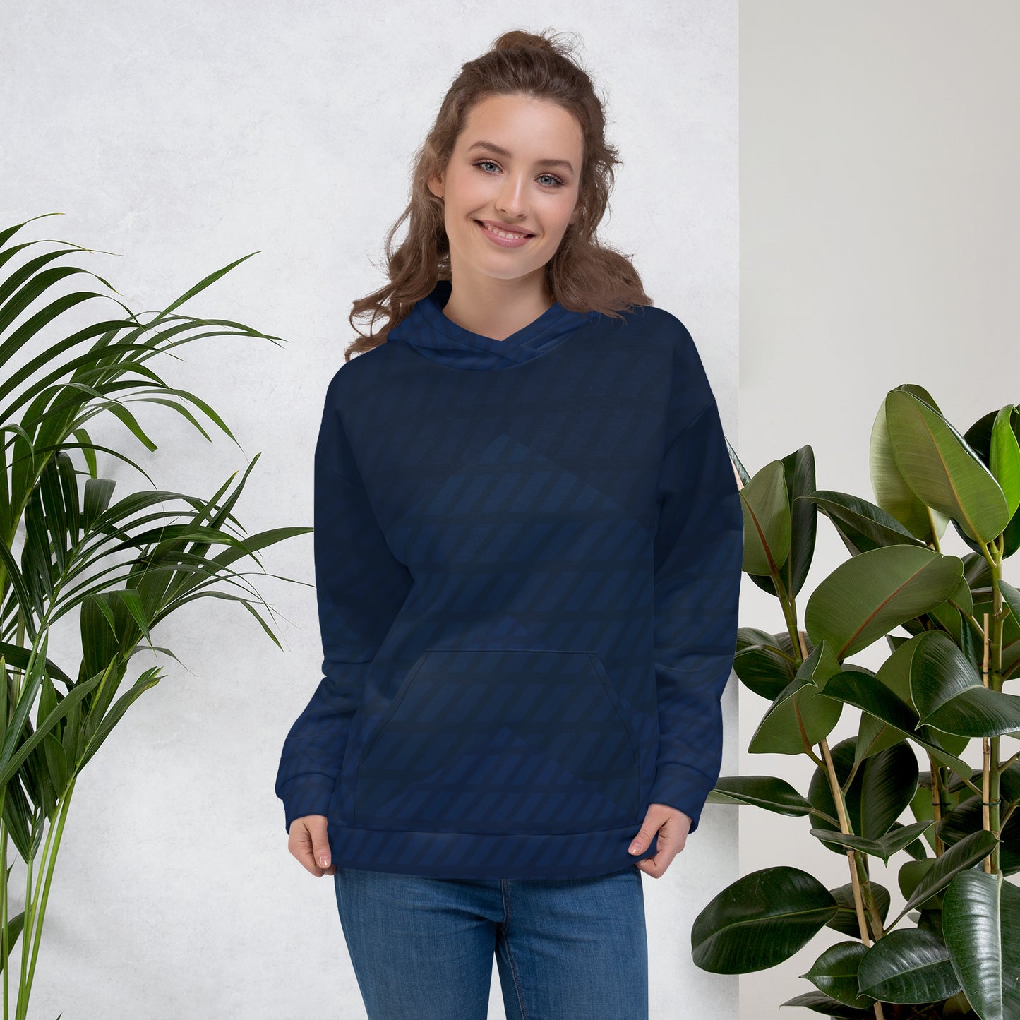 Blue Dash Unisex Hoodie
