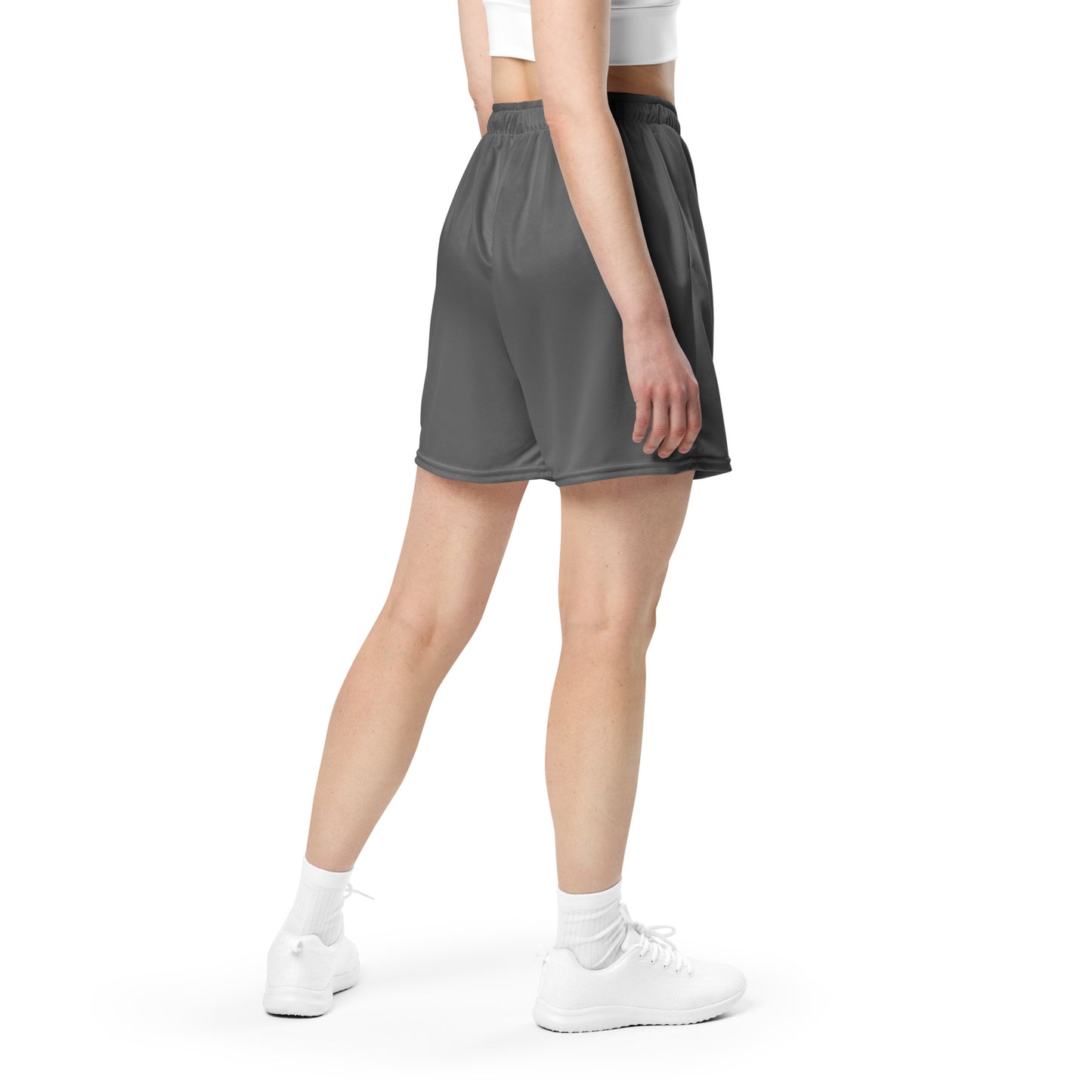 Grey Unisex mesh shorts