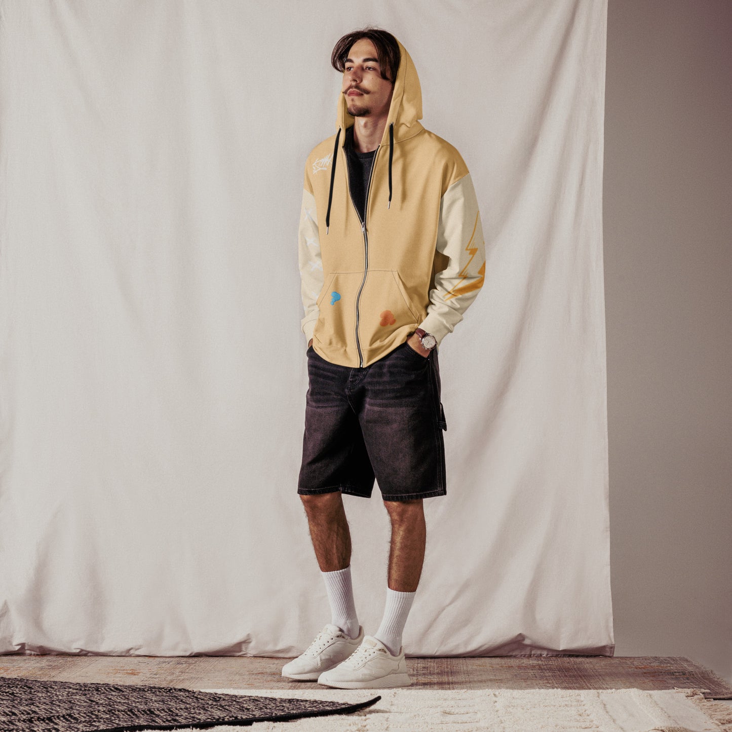 Streetwear Unisex zip hoodie$58.00