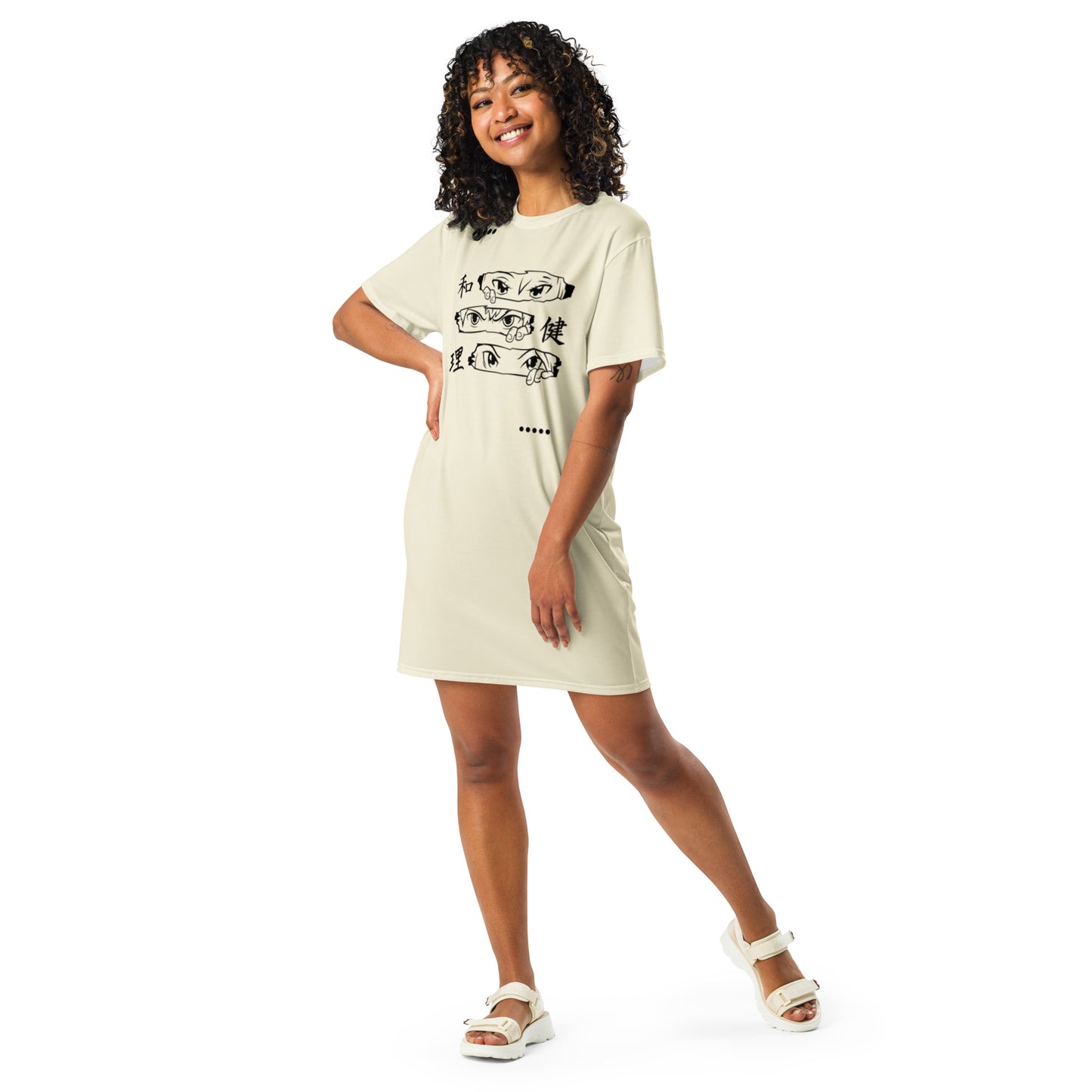 Eyes-On-Me T-shirt dress