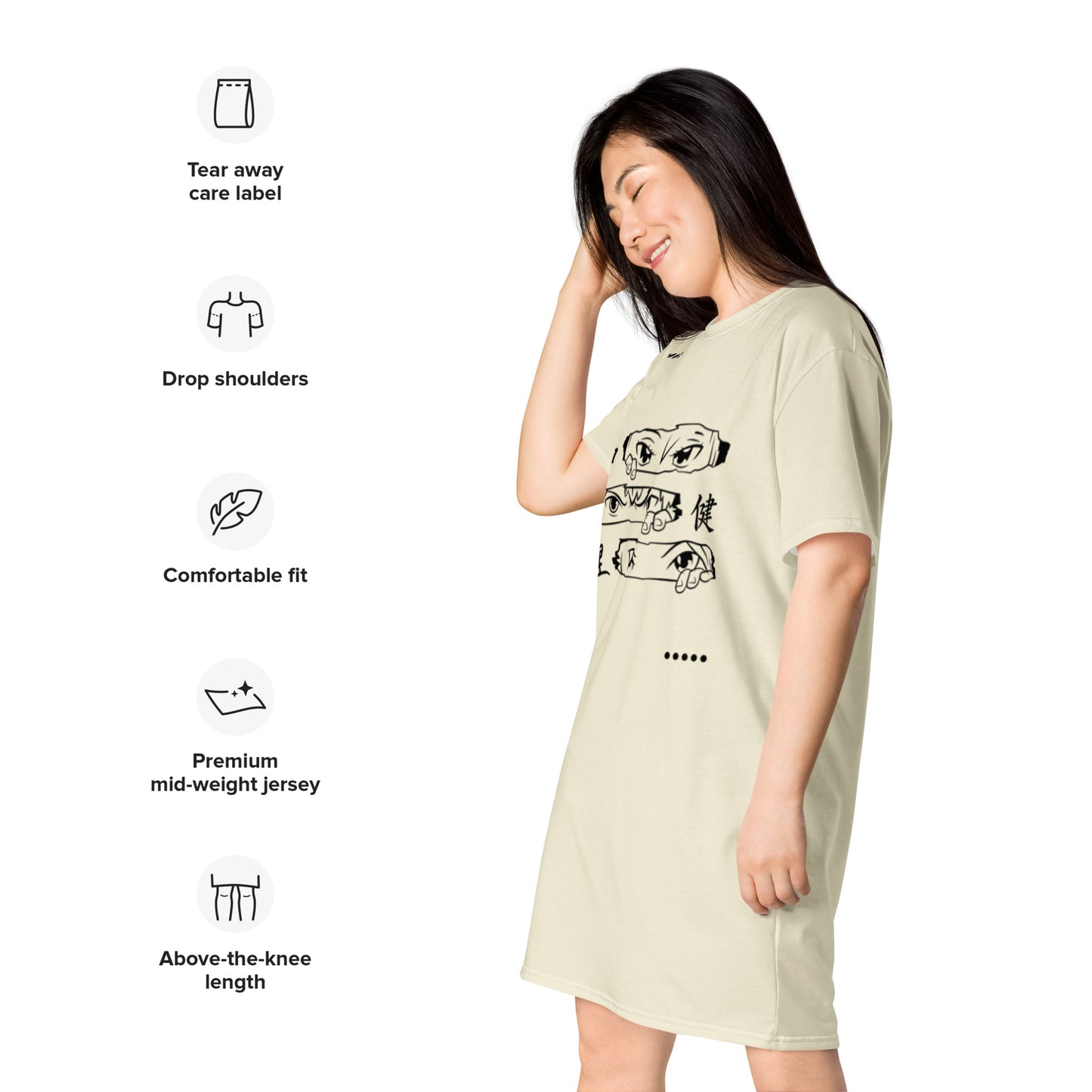 Eyes-On-Me T-shirt dress