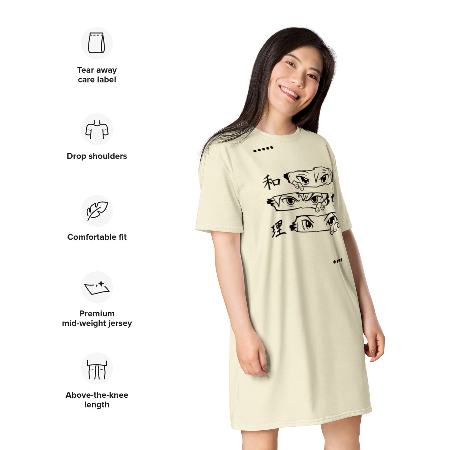 Eyes-On-Me T-shirt dress