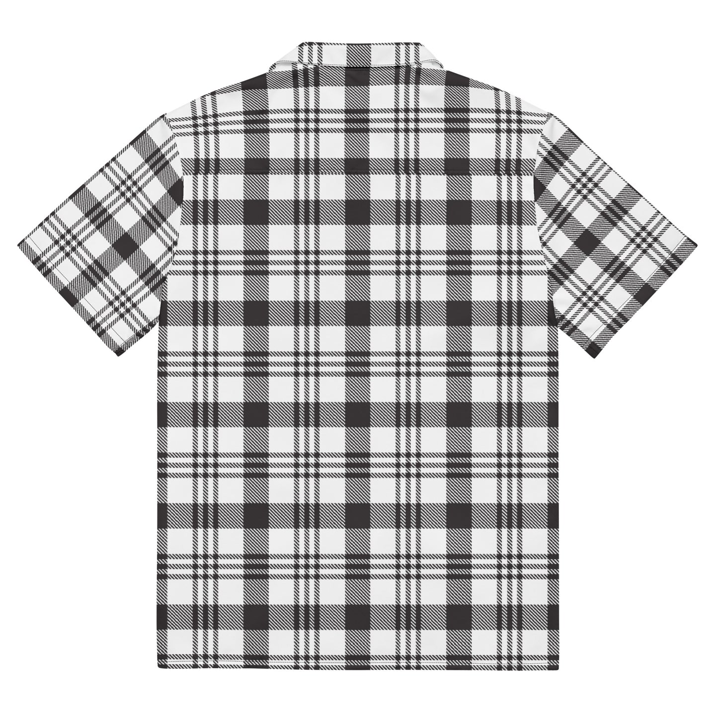 Grey Plaid Unisex button shirt$39.45