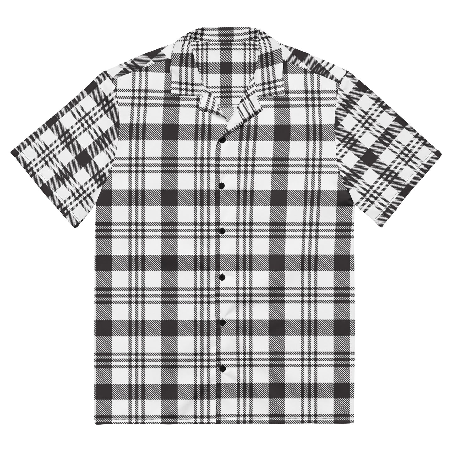 Grey Plaid Unisex button shirt$39.45