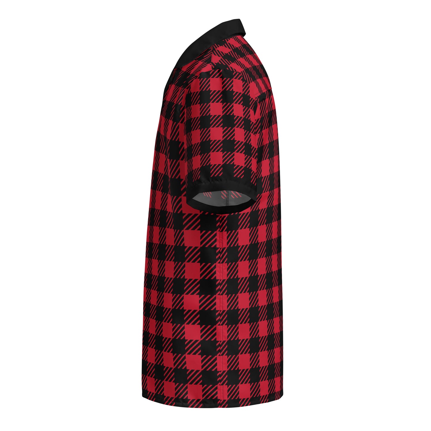 Red Plaid Unisex button shirt$38.95