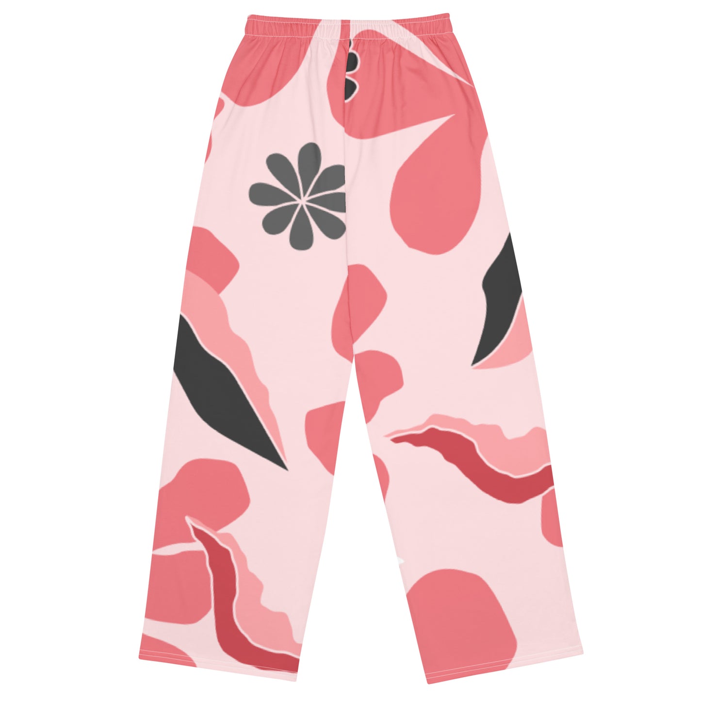 Tro-pink All-over print unisex wide-leg pants