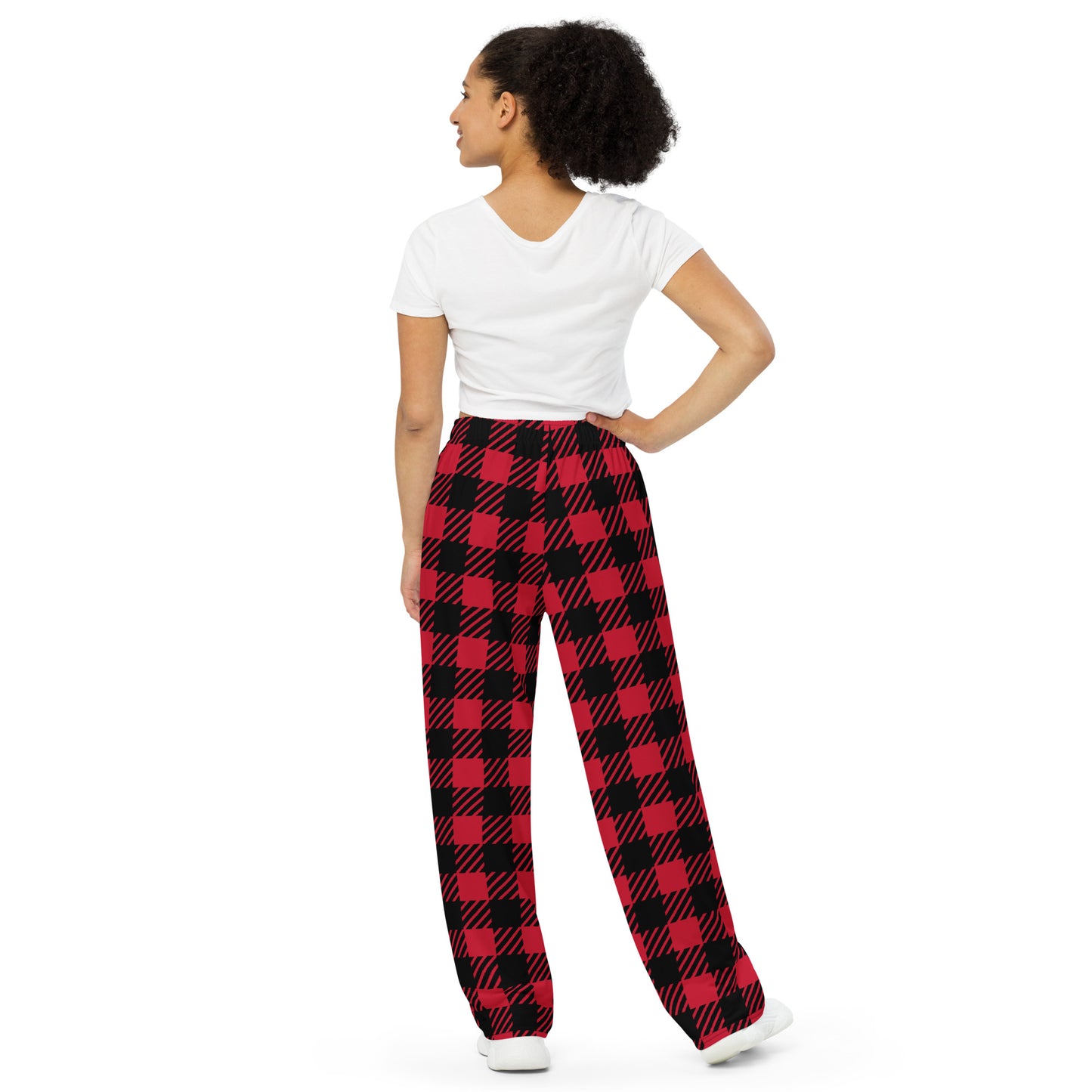 All-over print unisex wide-leg pajamas pants