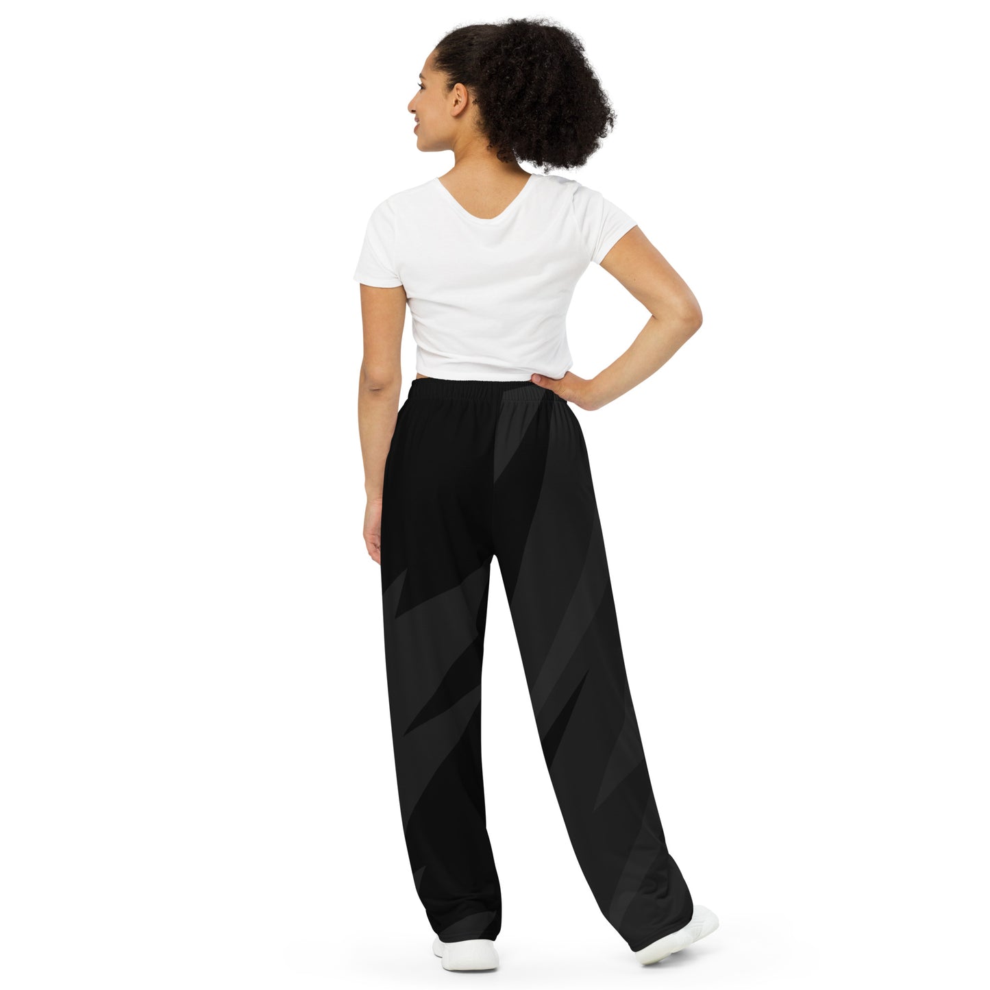 Dark Storm All-over print unisex wide-leg pants