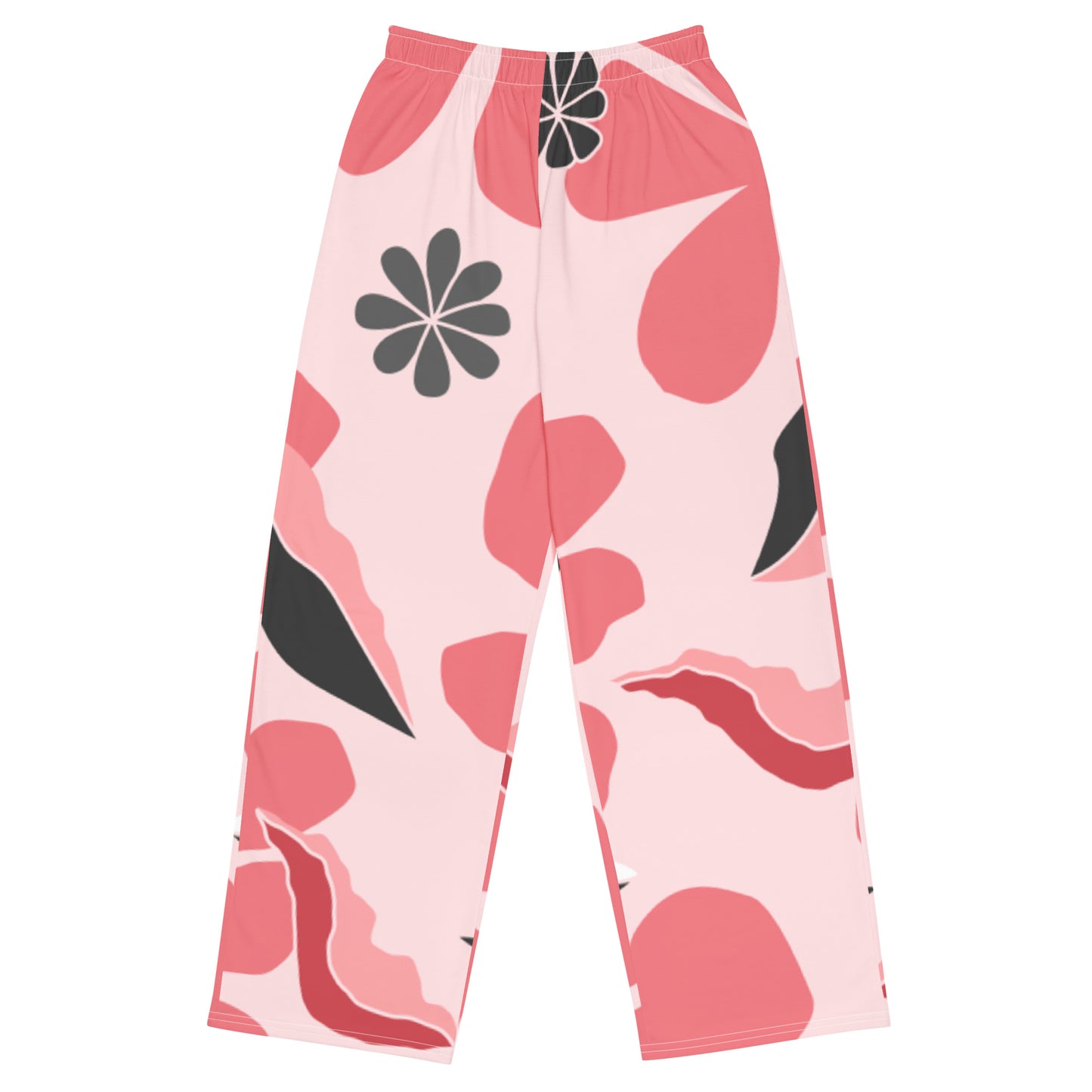 Tro-pink All-over print unisex wide-leg pants