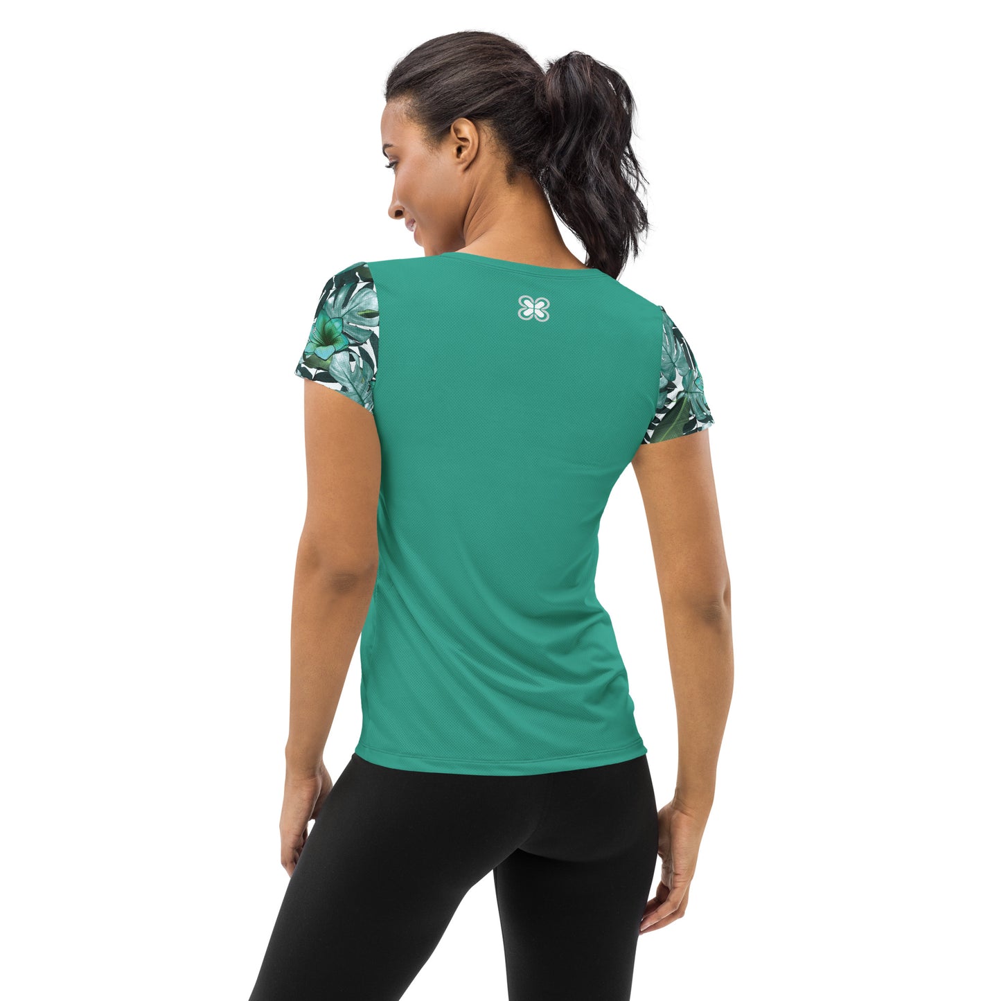 Floral All-Over Print Women's Athletic T-shirt
