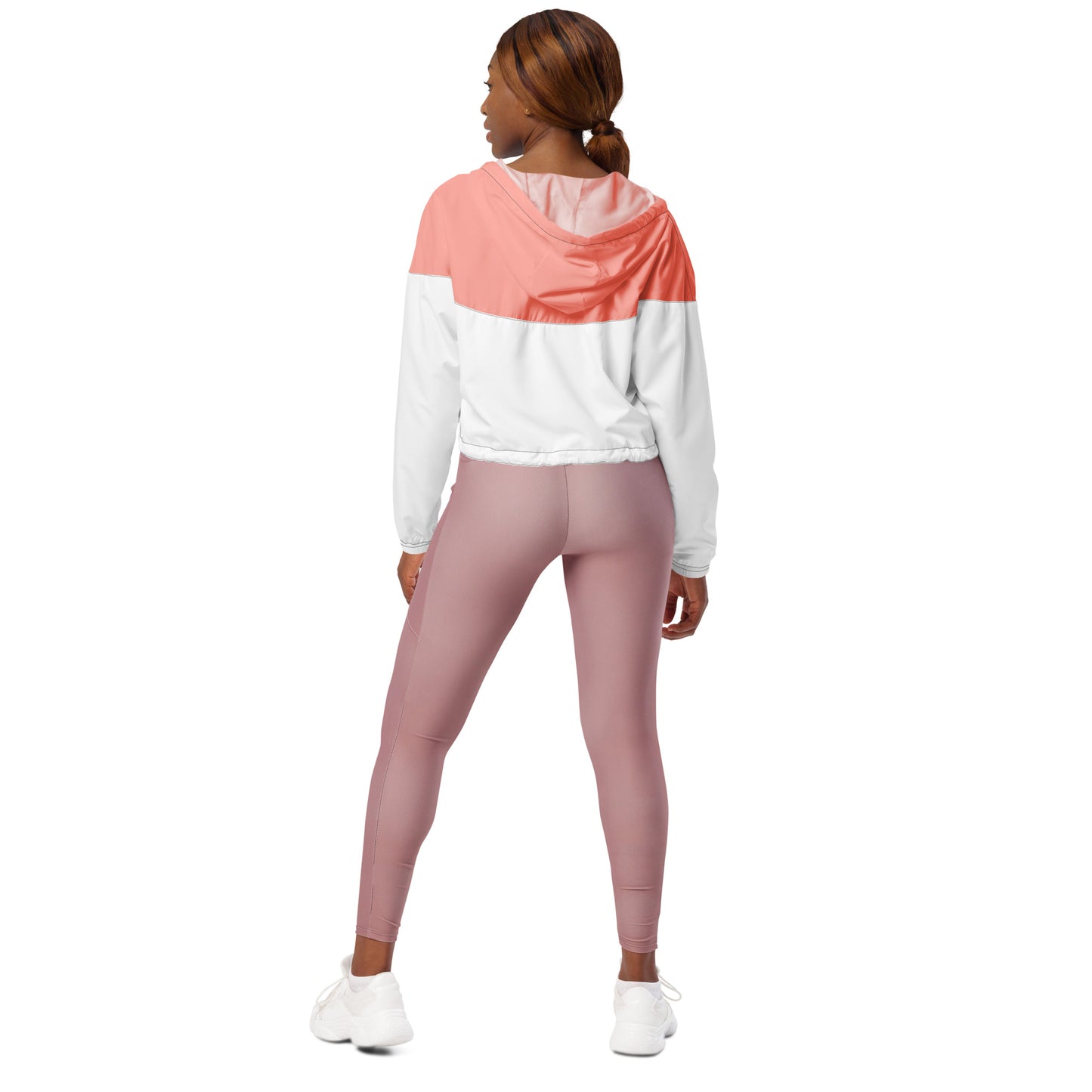 Pink Women’s cropped windbreaker
