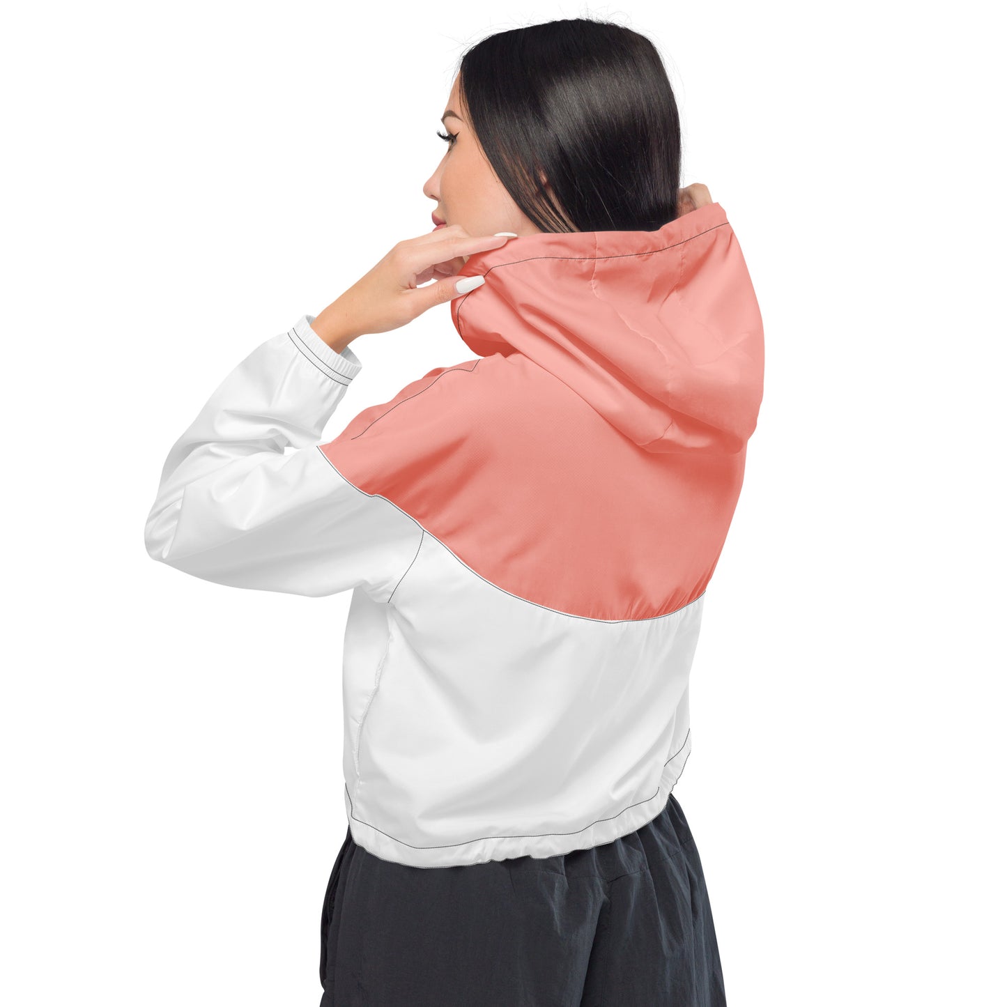 Pink Women’s cropped windbreaker