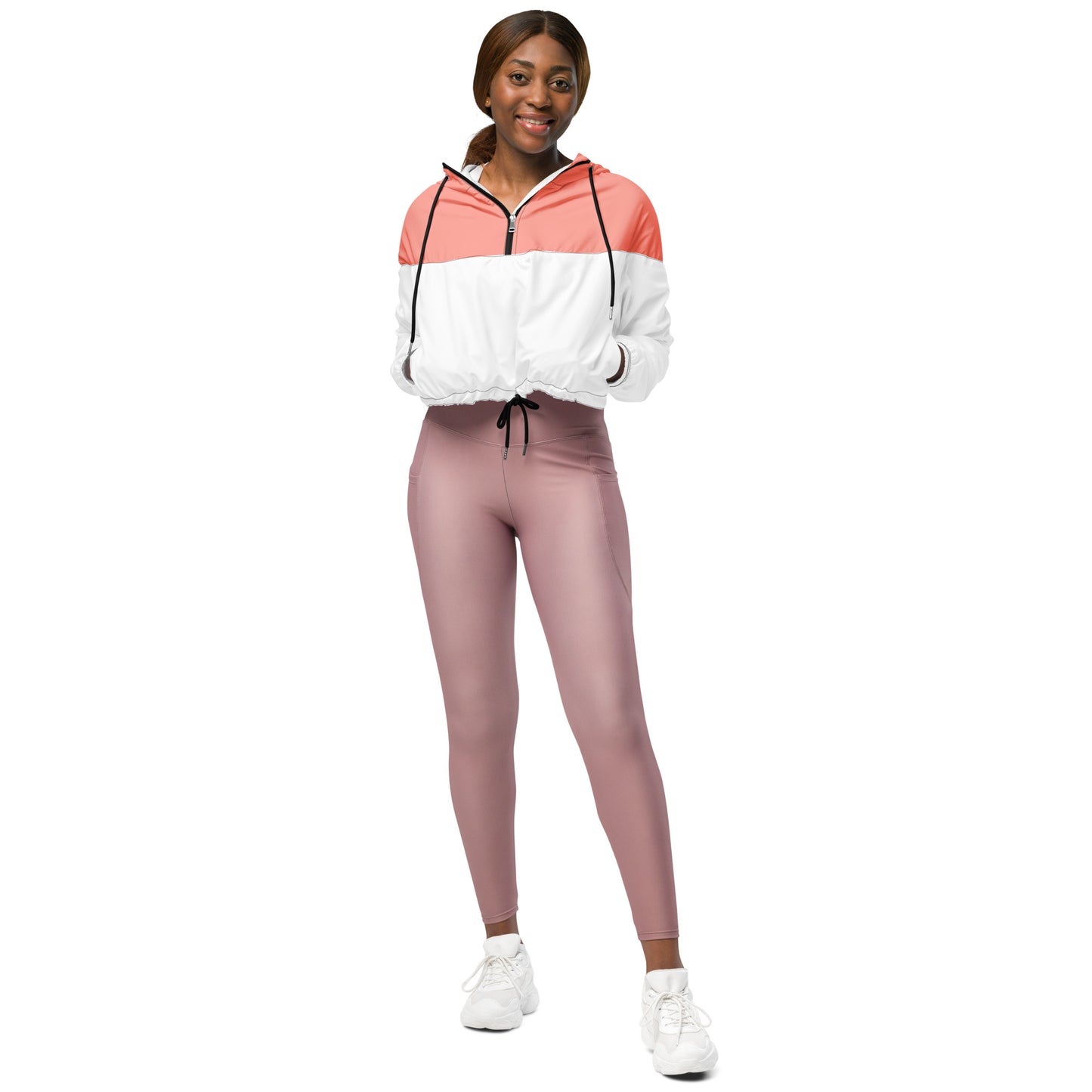 Pink Women’s cropped windbreaker