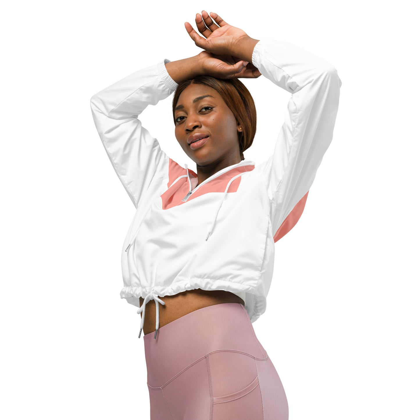 Pink Women’s cropped windbreaker