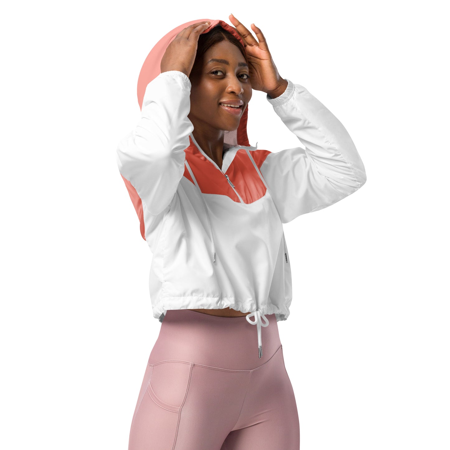 Pink Women’s cropped windbreaker