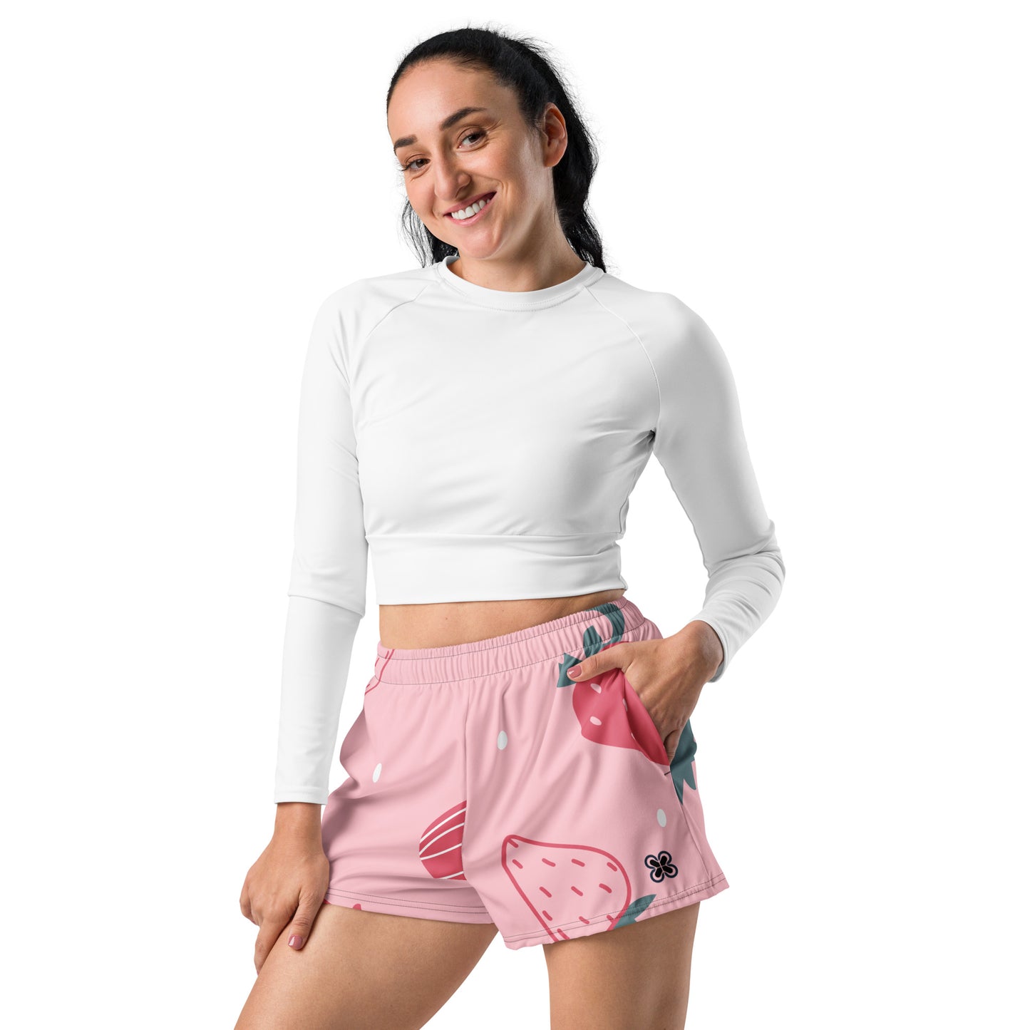 Strawberries Women’s Athletic Shorts