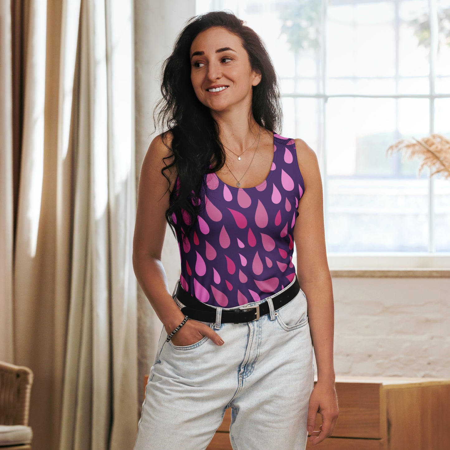 Petals Sublimation Cut & Sew Tank Top