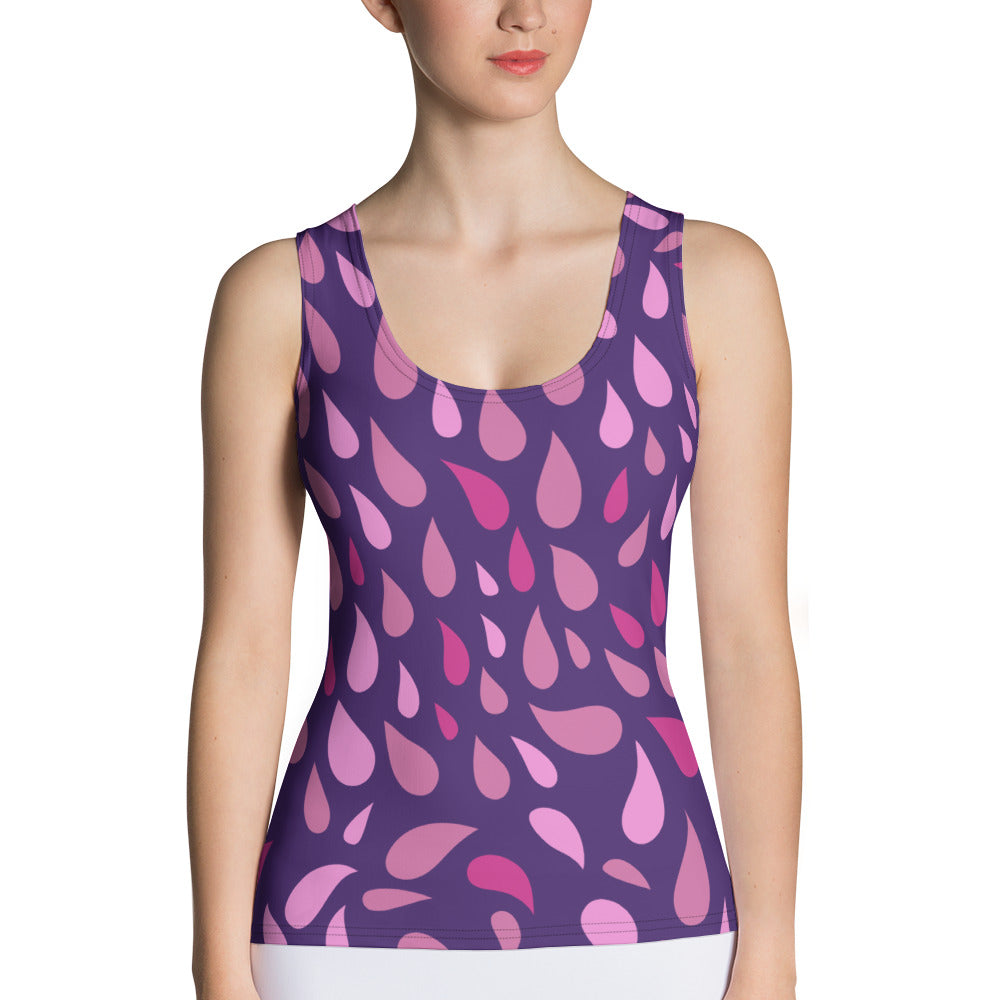 Petals Sublimation Cut & Sew Tank Top