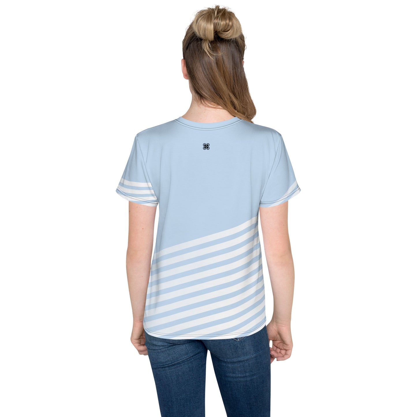 Blue-Dash Youth crew neck t-shirt