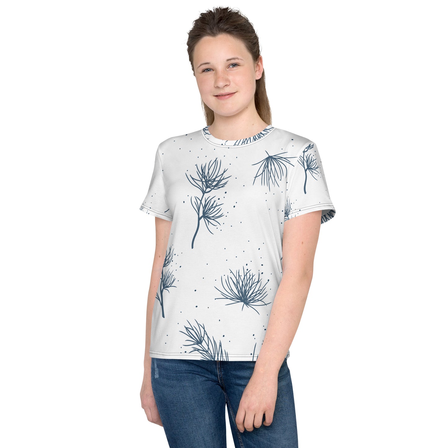 Pine needles Youth crew neck t-shirt