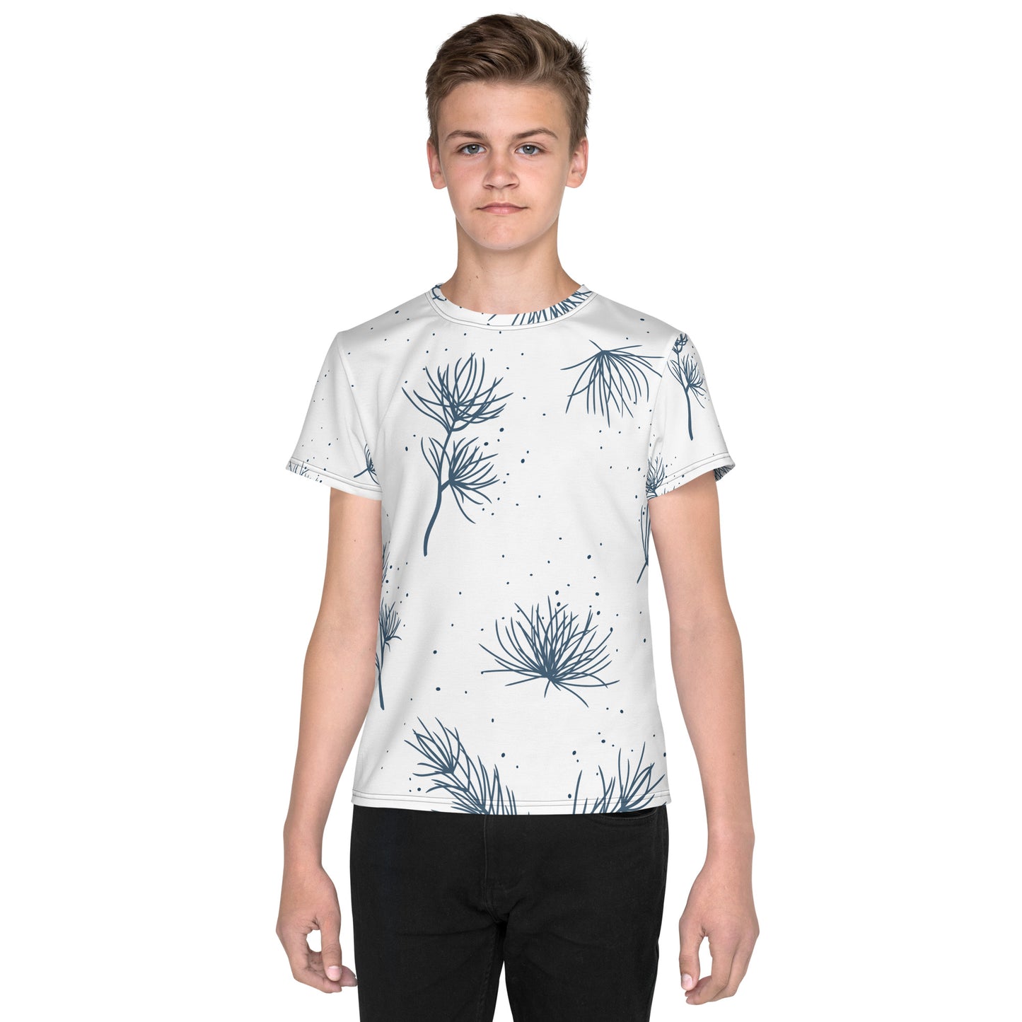 Pine needles Youth crew neck t-shirt