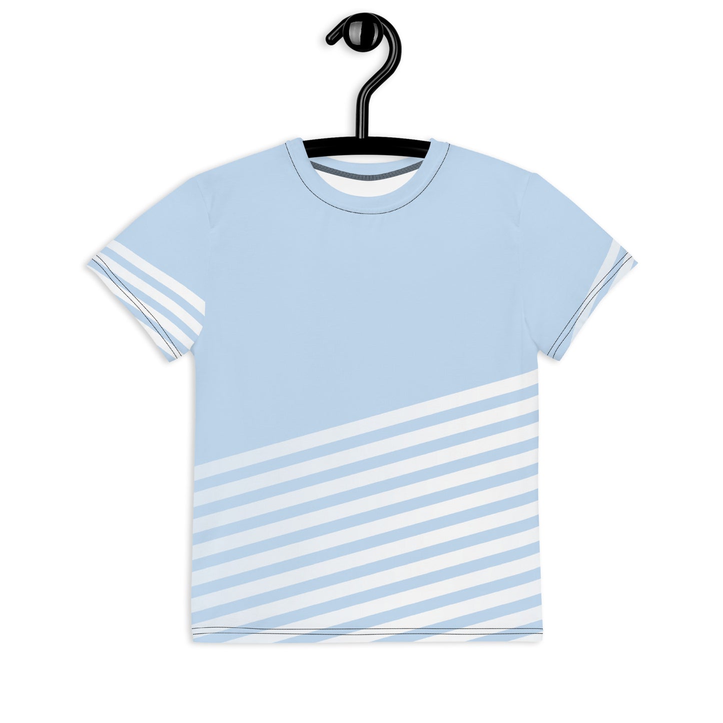 Blue-Dash Youth crew neck t-shirt