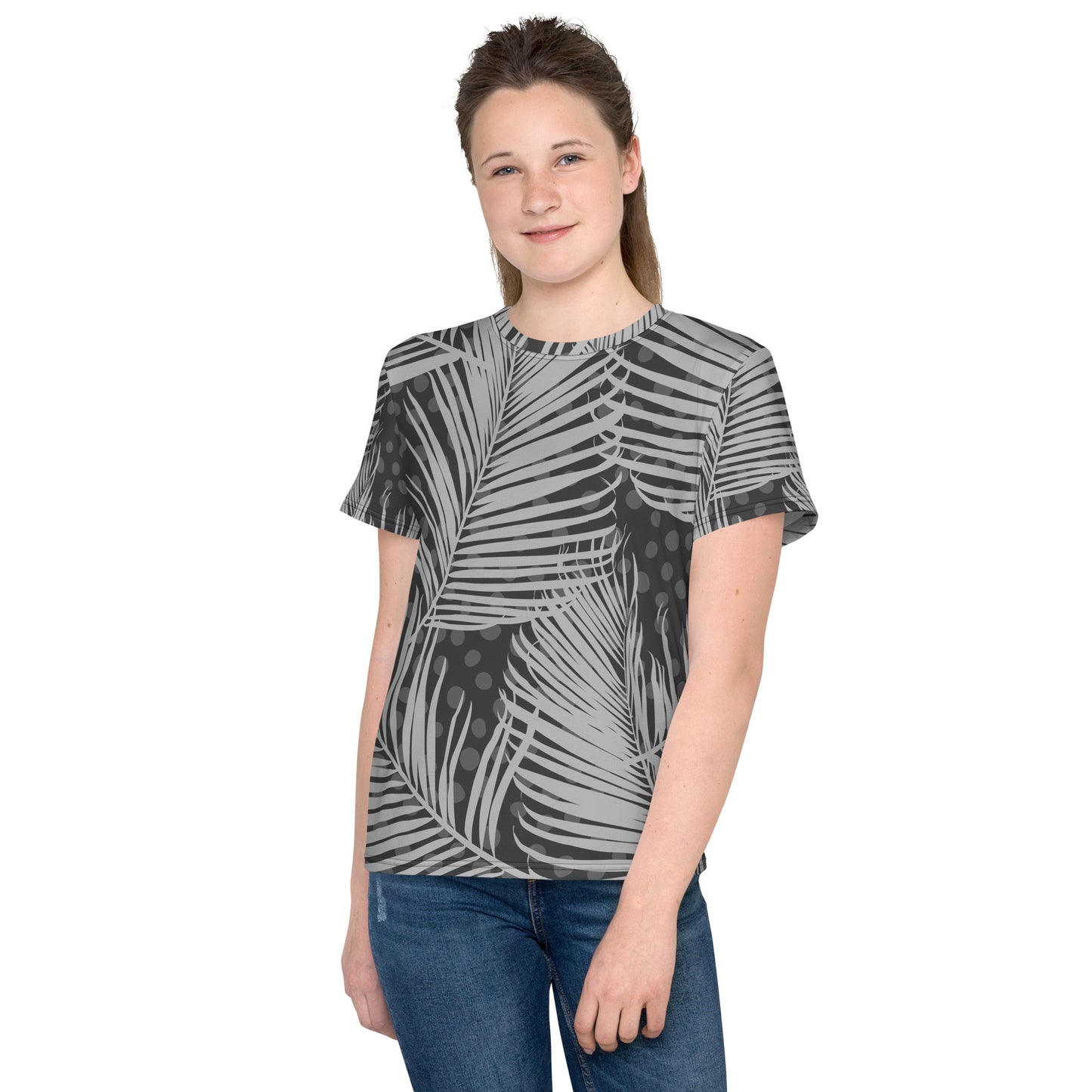 Dark-Palm Youth crew neck t-shirt