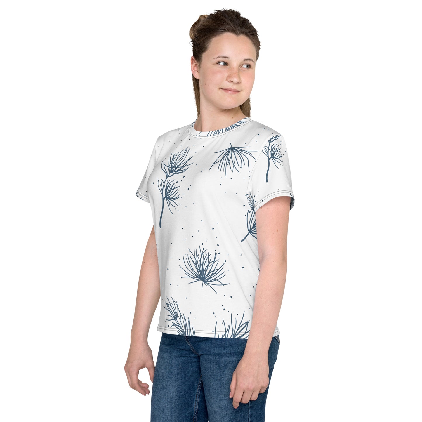 Pine needles Youth crew neck t-shirt