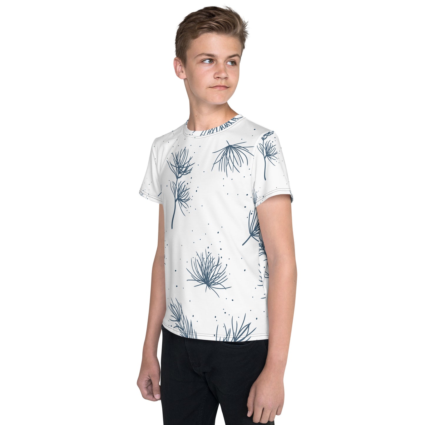 Pine needles Youth crew neck t-shirt