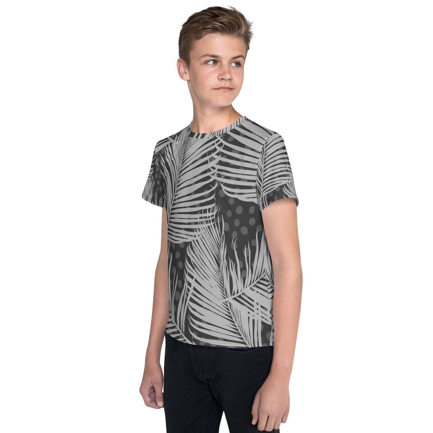 Dark-Palm Youth crew neck t-shirt