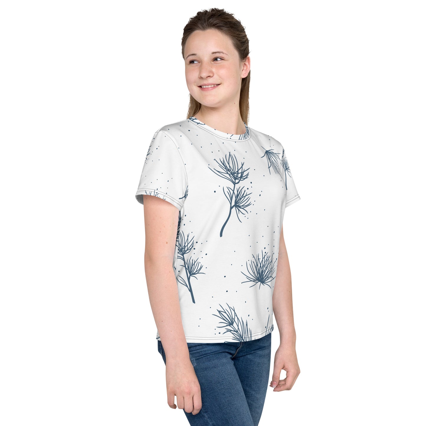 Pine needles Youth crew neck t-shirt