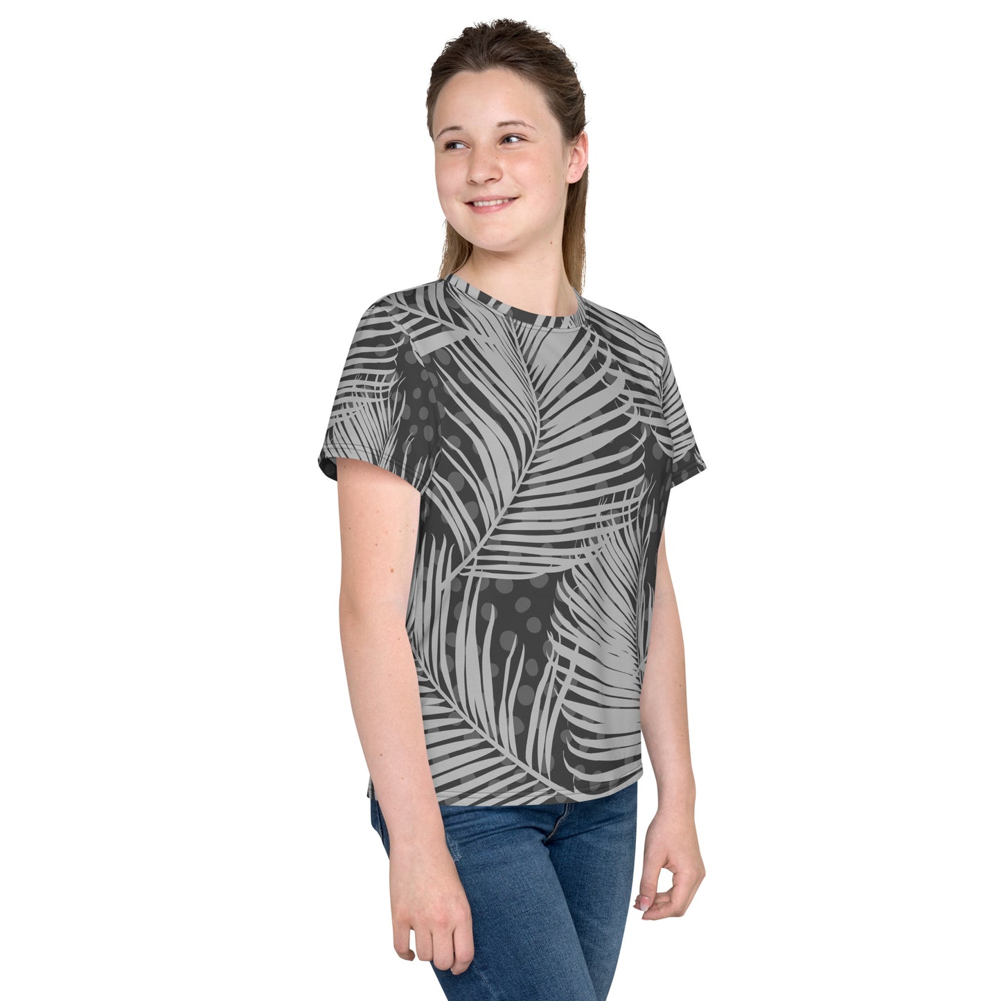 Dark-Palm Youth crew neck t-shirt