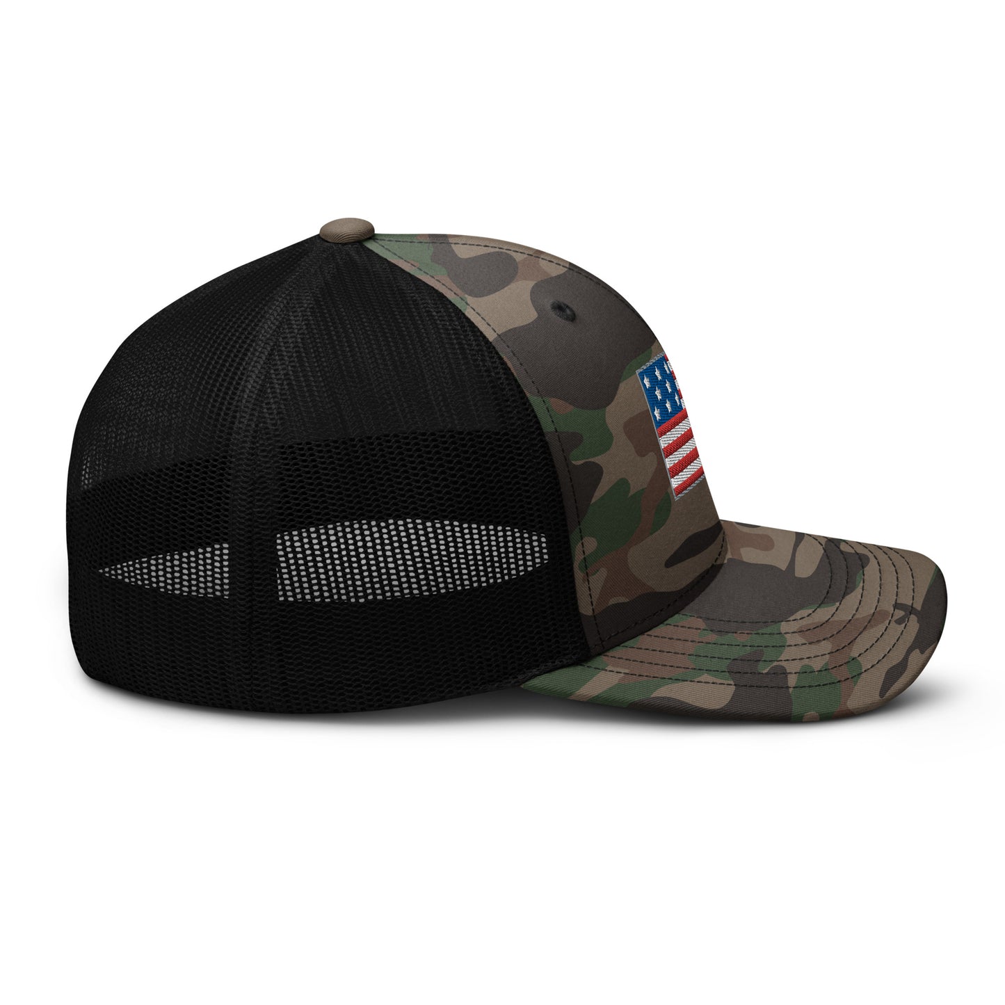 America Camouflage trucker hat