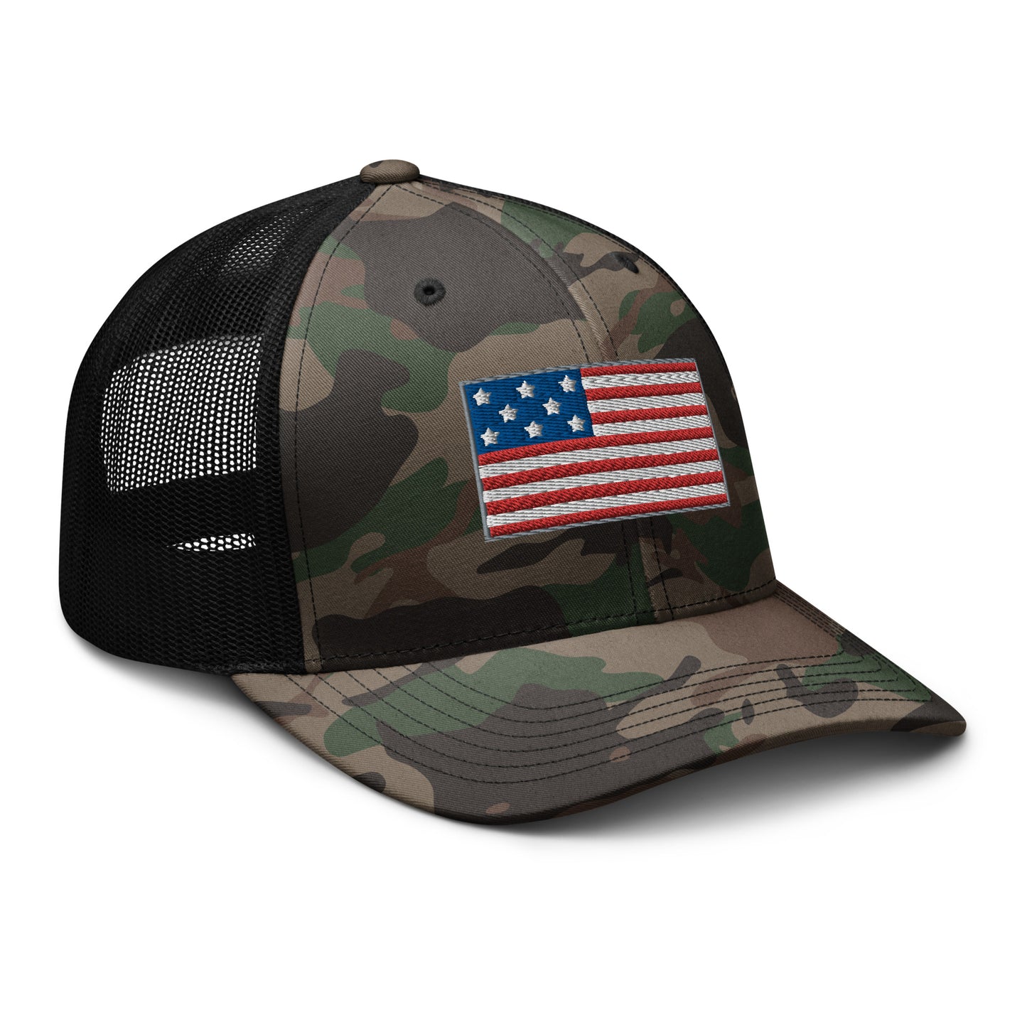 America Camouflage trucker hat