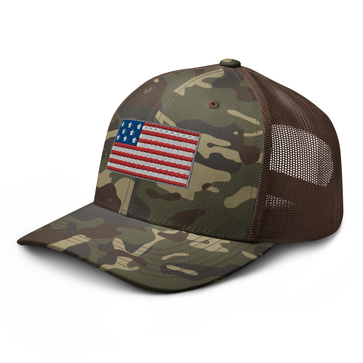 America Camouflage trucker hat