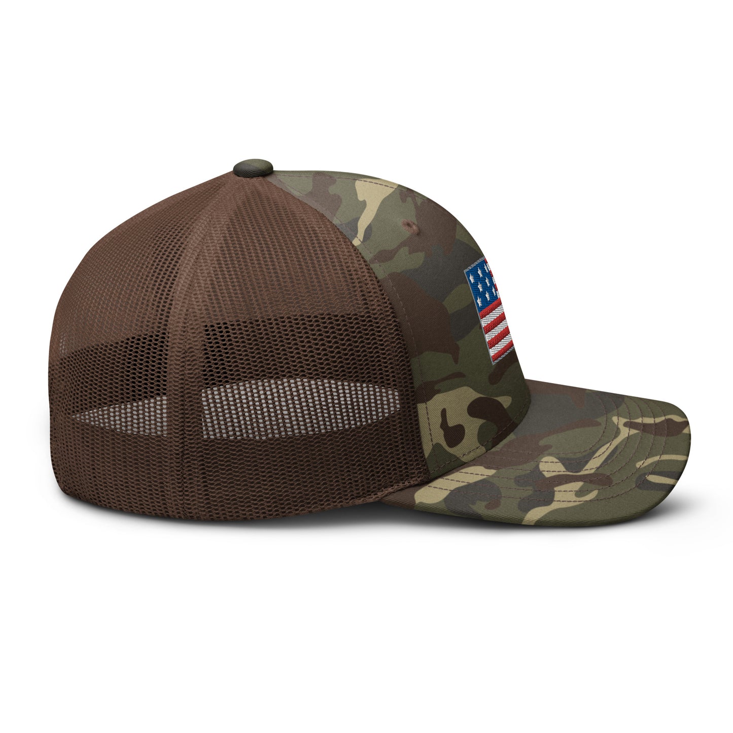 America Camouflage trucker hat