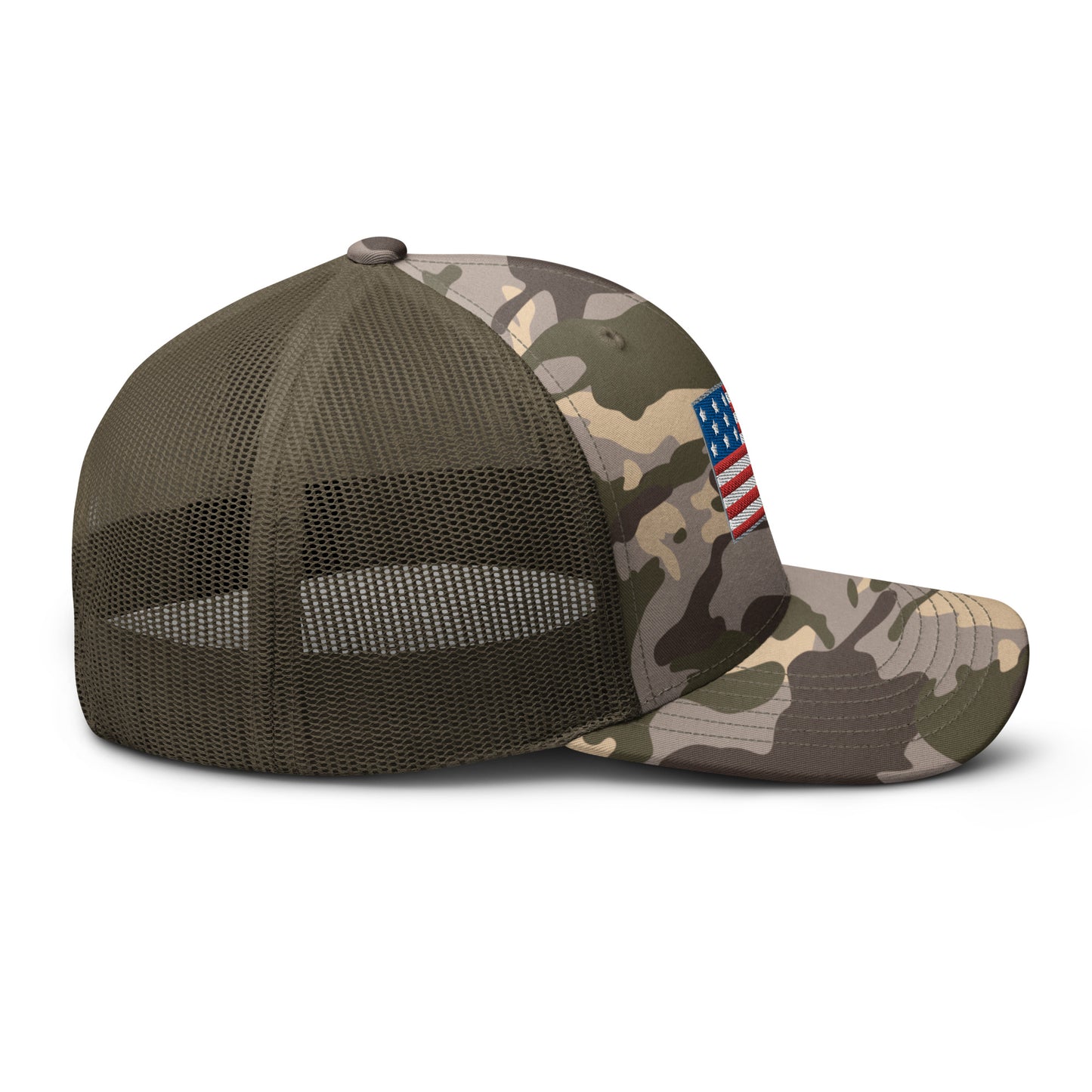 America Camouflage trucker hat