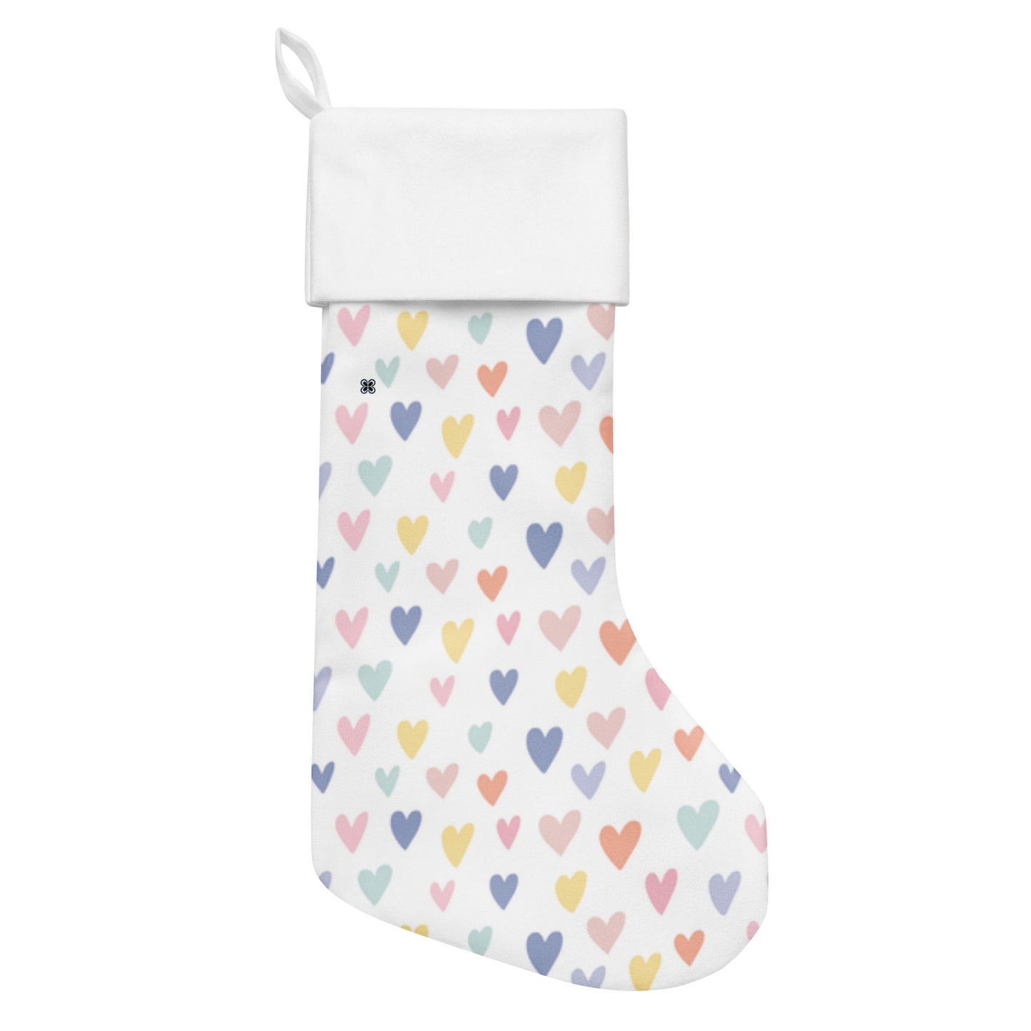 Hearts Christmas stocking