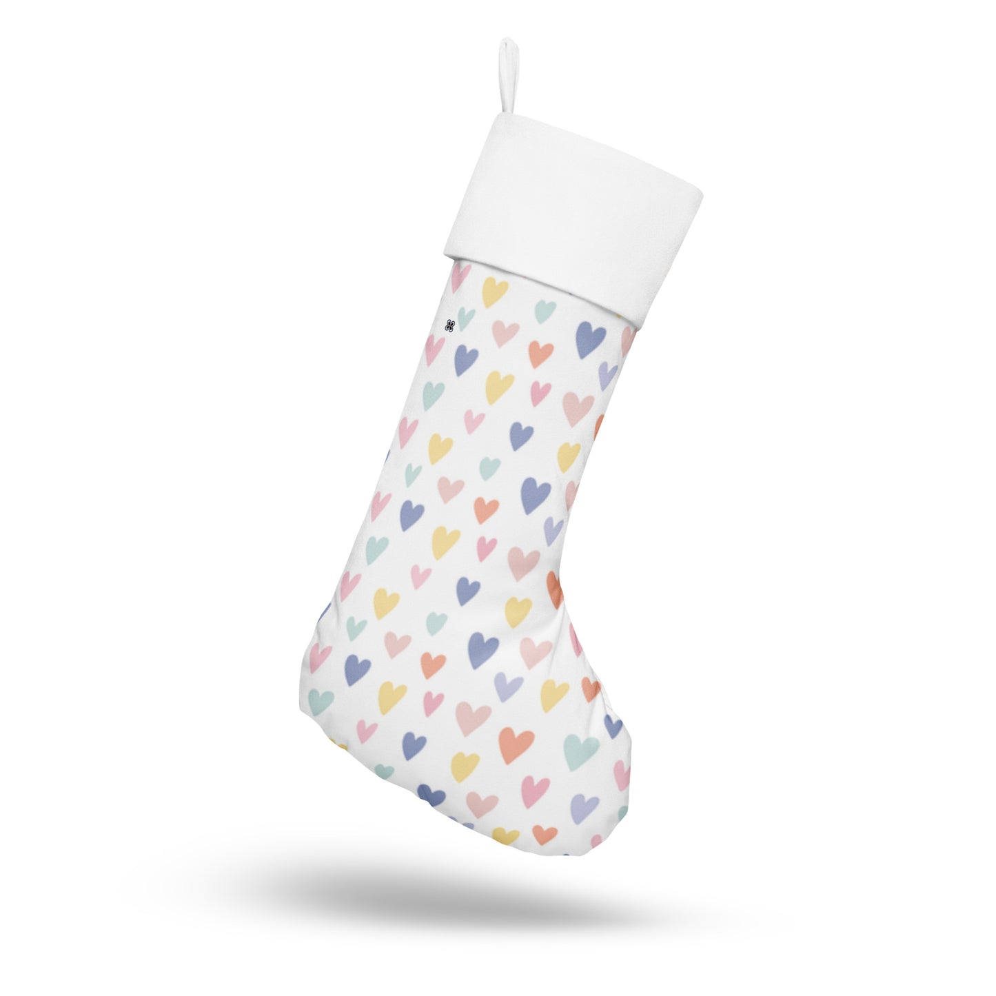Hearts Christmas stocking