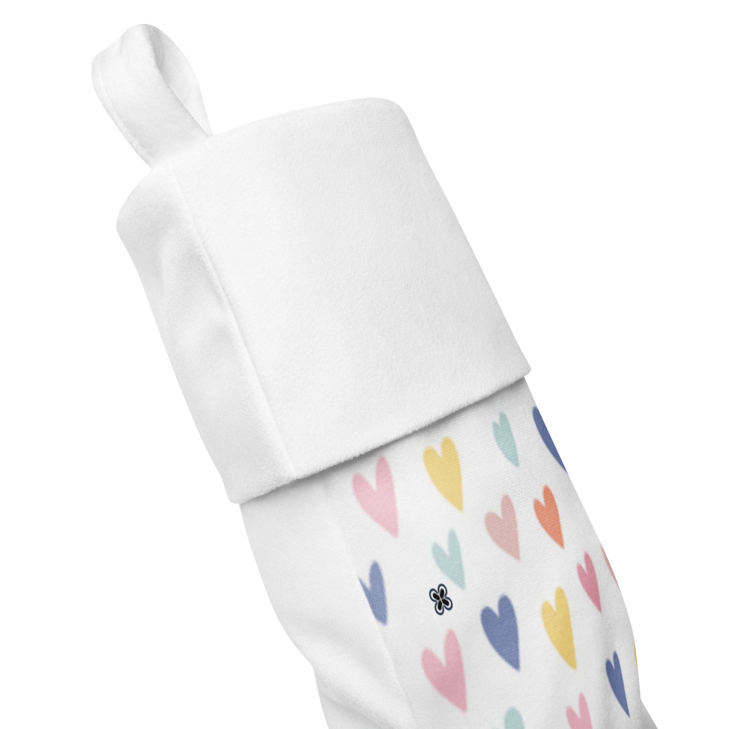 Hearts Christmas stocking