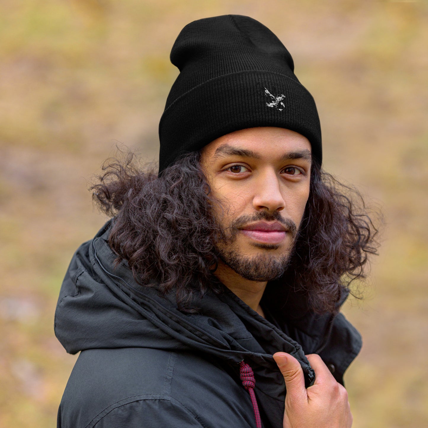 Cuffed Eagle Beanie