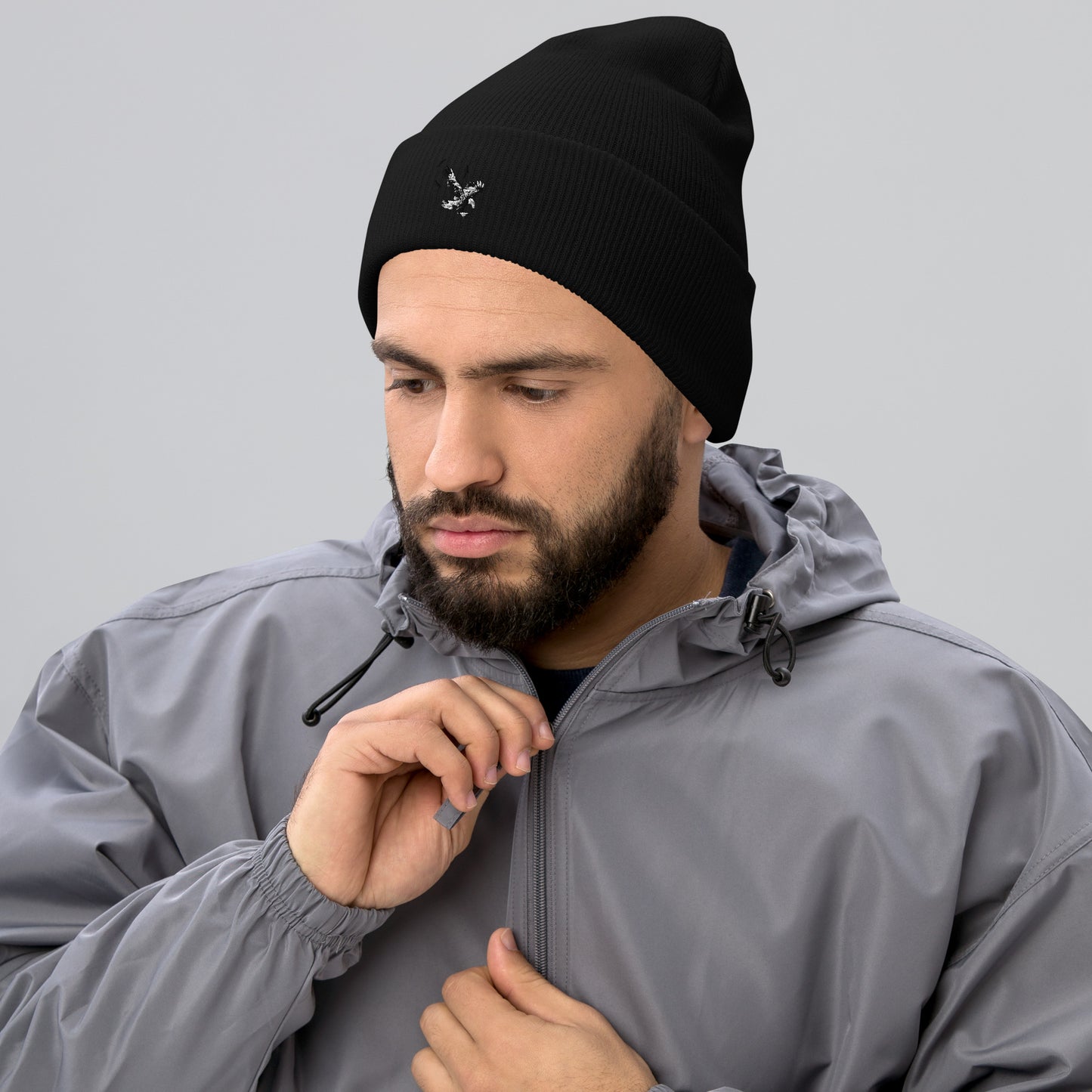 Cuffed Eagle Beanie